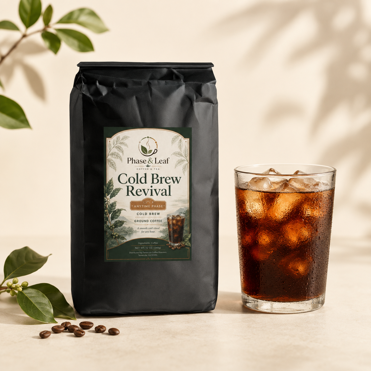 Cold Brew Revival coffee for iced cafe-at-home routines