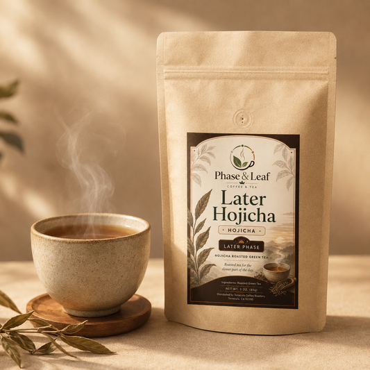 Later Hojicha pouch for the later phase