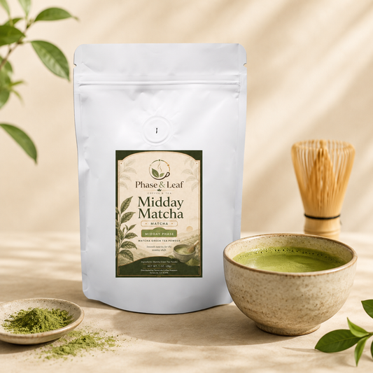 Midday Matcha pouch for the midday phase