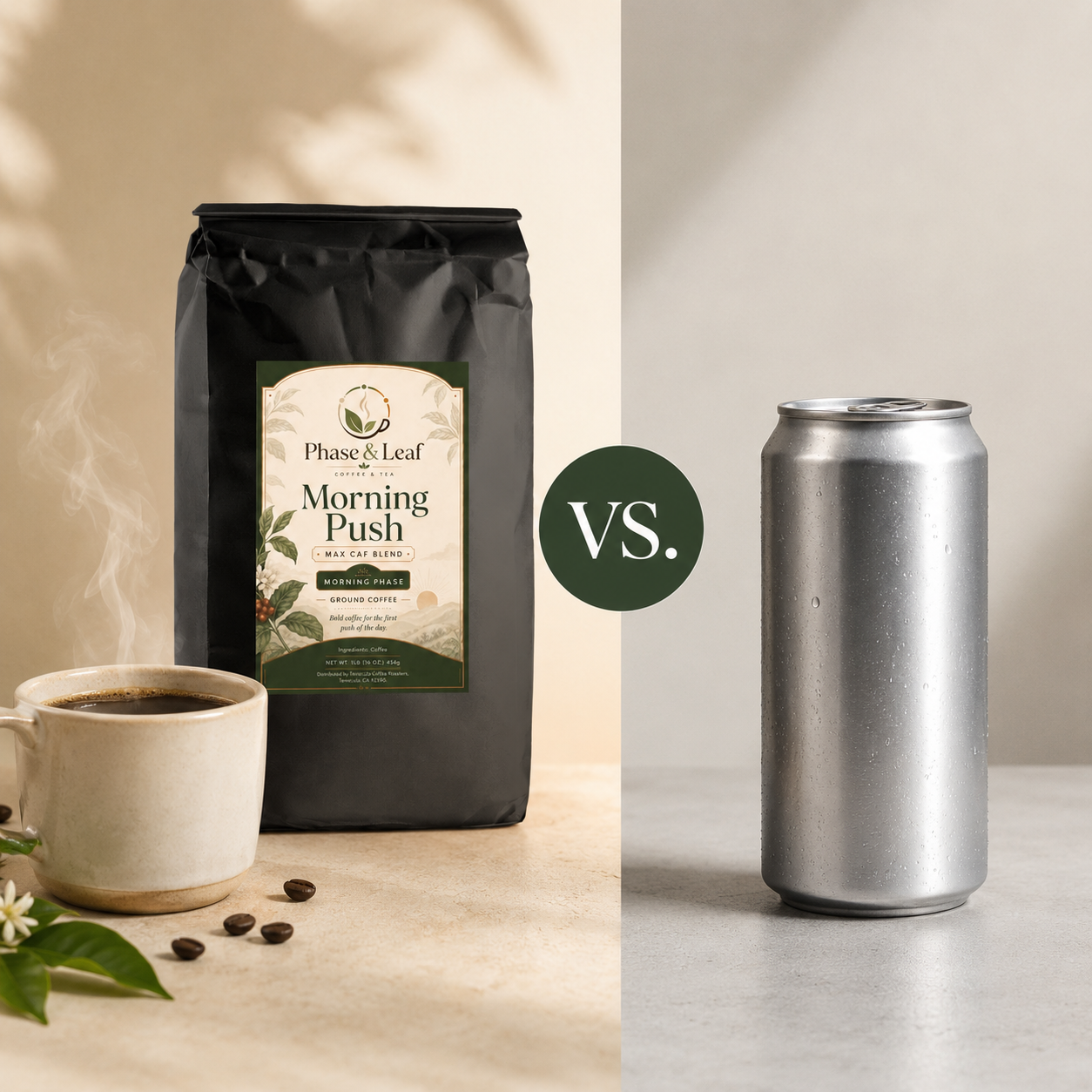 Coffee vs energy drinks